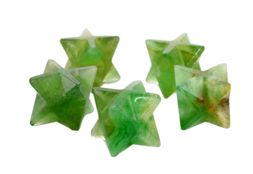 Green Fluorite Merkaba Star
